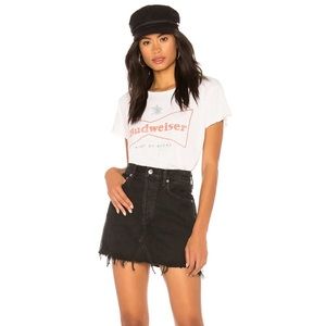 Agolde Quinn High Rise Mini Skirt in Cult